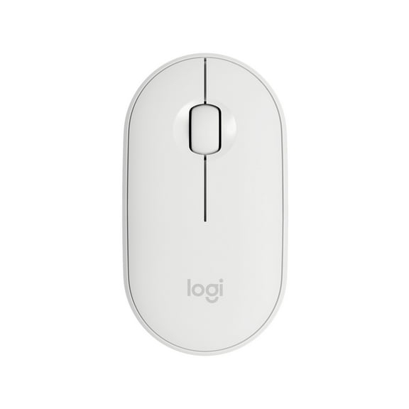 Logitech Pebble i345 Wireless Mouse for iPad, White, White