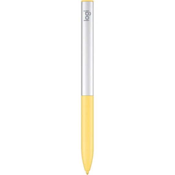 Logitech Pen USI Rechargeable Stylus for Chromebook, White/Yellow