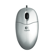 Logitech Pilot Optical Mouse 931781-0914 Silver Wired USB + PS/2