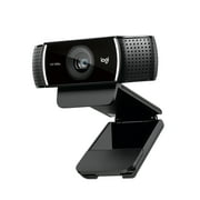 Logitech Pro Stream WebCam, 30 fps at 1080p, Autofocus, Omni-directional microphones, Black