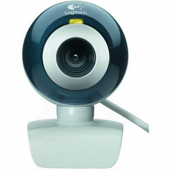 Logitech QuickCam Chat Webcam, White, Blue