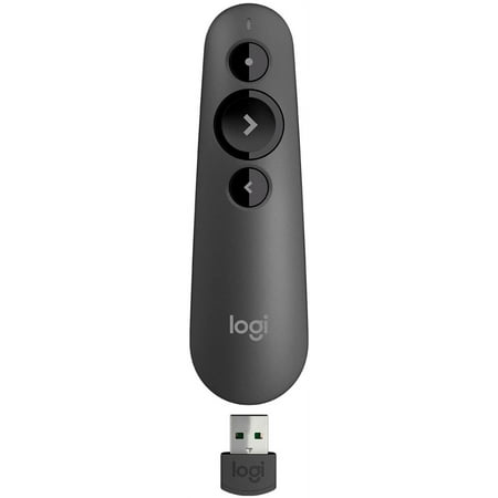 Logitech - R500s Presenter Bluetooth and USB Presentation Clicker - Graphite