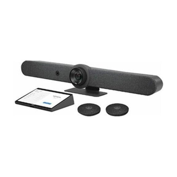 Logitech Rally Bar 4K Ultra HD All-in-One Video Conference Camera with ASUS NUC Mini PC, 10.1" TAP Touch Controller and 2x Mic Pods, TAA Compliant