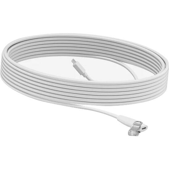 Logitech Rally Mic Pod Extension Cable 33 ft White