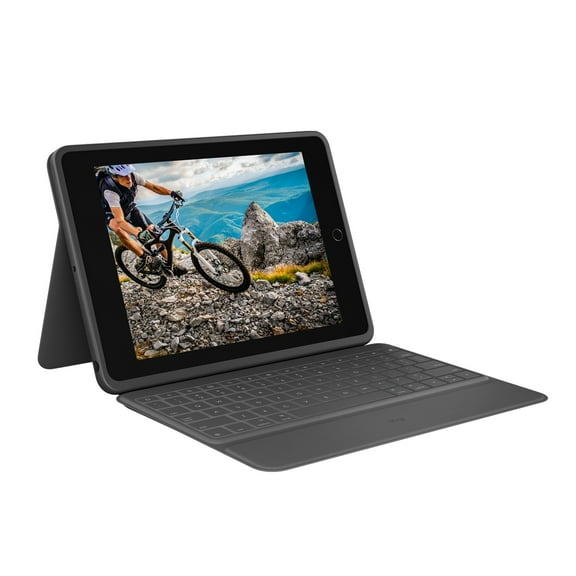 Logitech Rugged Folio - iPad (7th, 8th, & 9th generation) Protective Keyboard Case with Smart Connector and Durable Spill-Proof Keyboard
