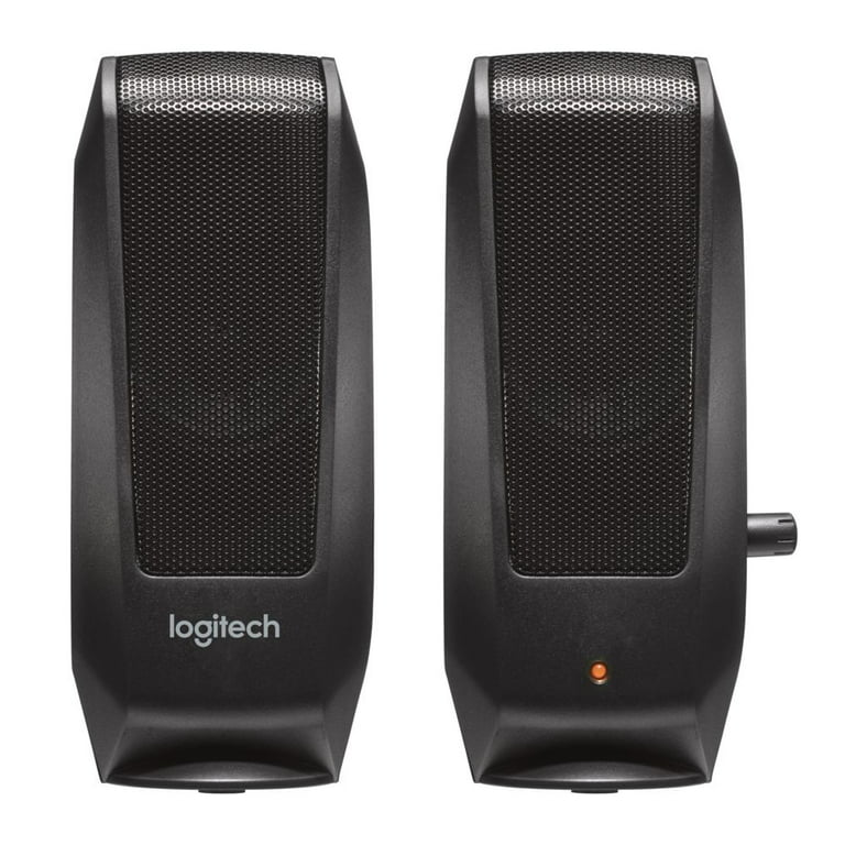 Vandret Balehval transaktion Logitech S120 Desktop Speaker System, Black - Walmart.com