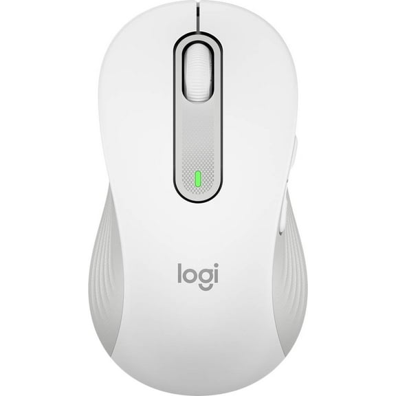 Logitech Signature M650 Mouse - Optical - Wireless - 32.81 ft - Bluetooth - Off White - USB - 4000 dpi - Scroll Wheel - 5 Button(s) - 5 Programmable Button(s) - Large Hand/Palm Size - Left-handed -...