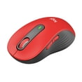 thumbnail image 1 of Logitech Signature M650 L Full Size Wireless Mouse - For Large Sized Hands, 2-Year Battery, Silent Clicks, Customizable Side Buttons, Bluetooth, Red, 1 of 12