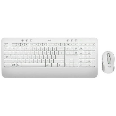 Logitech - Signature MK650 Combo for Business Full-size Wireless Keyboard and Mouse Bundle with Secure Logi Bolt Receiver - Off-White