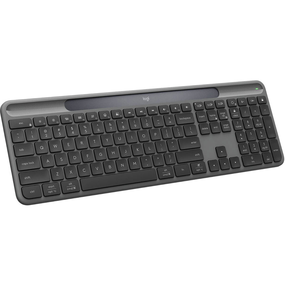 Logitech Signature Slim Solar+ K980 Wireless Keyboard, Graphite