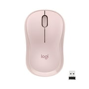 Logitech Silent Wireless Mouse, 2.4 GHz with USB Receiver, Optical Tracking, Ambidextrous, Rose, Walmart Exclusive