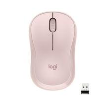Logitech Silent WRLS Mouse, 2.4 GHz with USB Receiver, Optical Tracking, Ambidextrous, Rose
