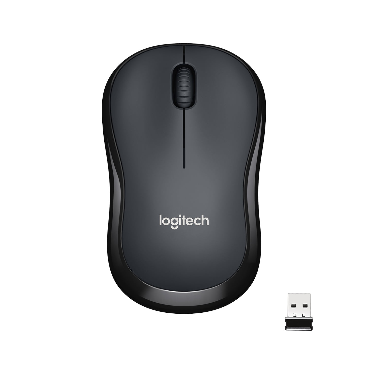 Logitech Silent Wireless Mouse, 2.4 GHz with USB Receiver, 1000 DPI Optical  Tracking, Black