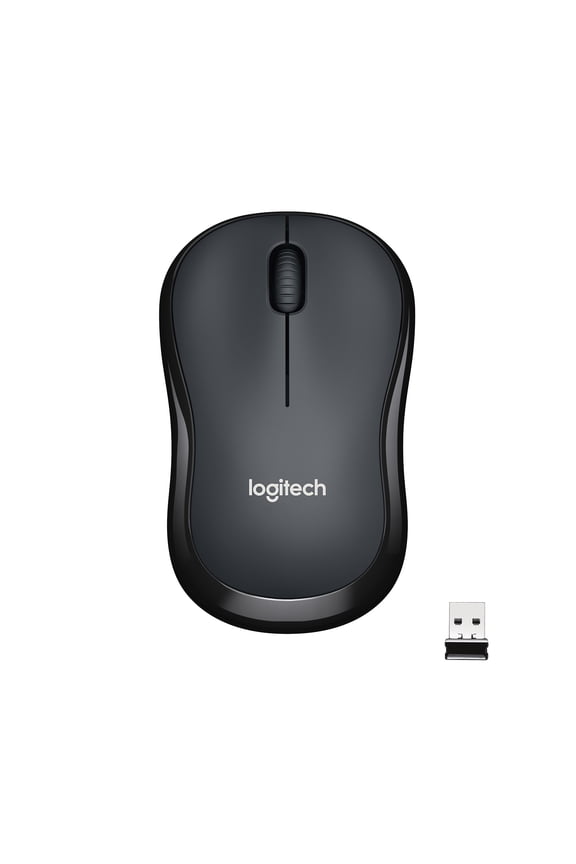 Silent Wireless Mouse, 2.4 GHz with USB Receiver, 1000 DPI Optical Tracking, Black, Walmart Exclusive
