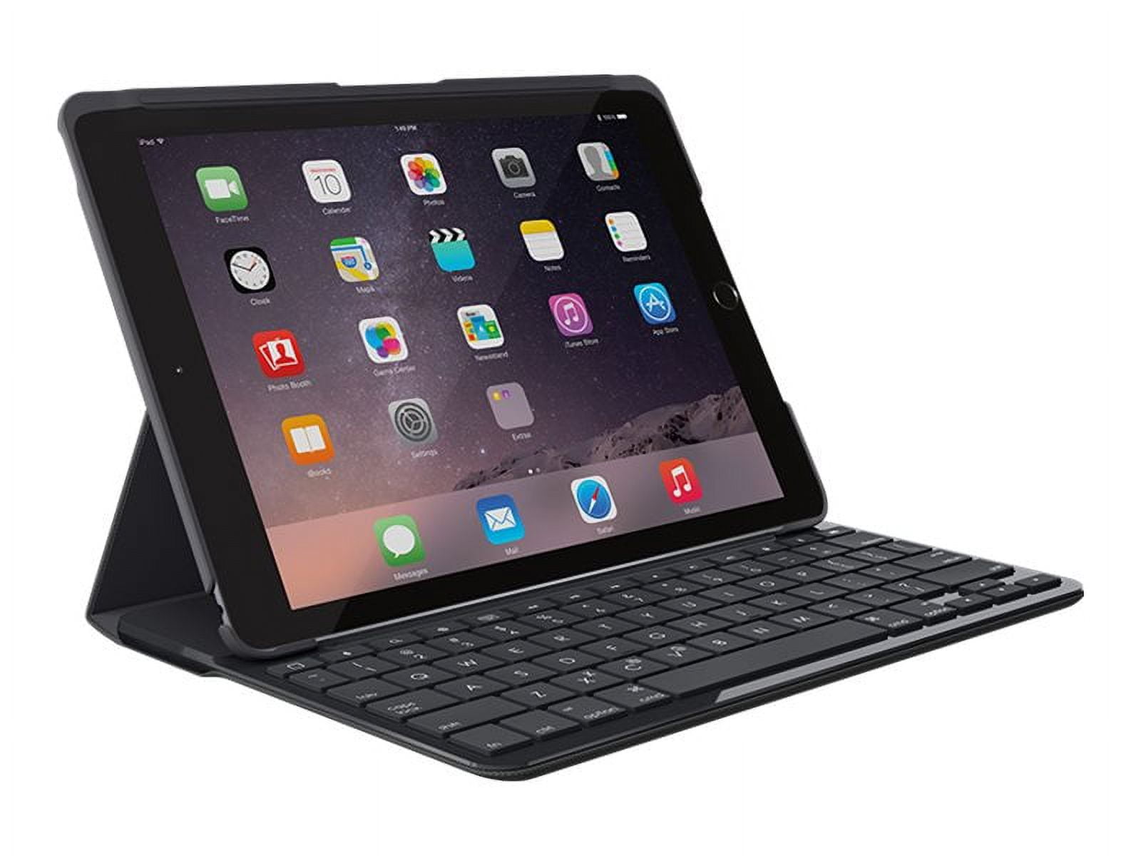 Open Box LOGITECH IPAD SLIM FOLIO CASE WIRELESS KEYBOARD BLUETOOTH Y-R0051 - BLACK