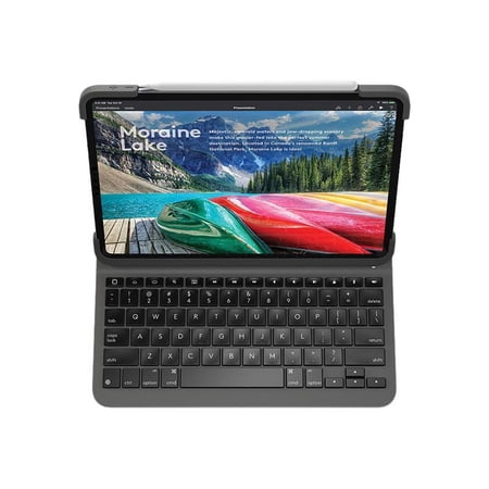 Logitech Slim Folio Pro - Keyboard and folio case - backlit - Bluetooth - for Apple 12.9-inch iPad Pro (3rd generation)