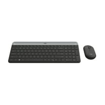 Logitech Slim Wireless Keyboard and Mouse Combo - Low Profile Compact Layout, Graphite, Walmart Exclusive