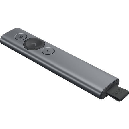 Logitech - Spotlight Presentation Remote with 100 ft Range and Quick Charging - Slate