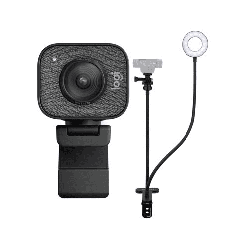 Logitech StreamCam Plus Webcam with Tripod (Graphite) and