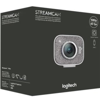 Logitech StreamCam Webcam, 60 fps, White, USB 3.1 (Gen 1) Type C ...