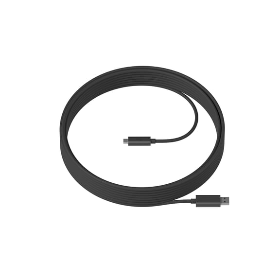 Logitech 32.8' Strong USB 3.2 Gen 2 Type-A Male to USB Type-C Male Cable
