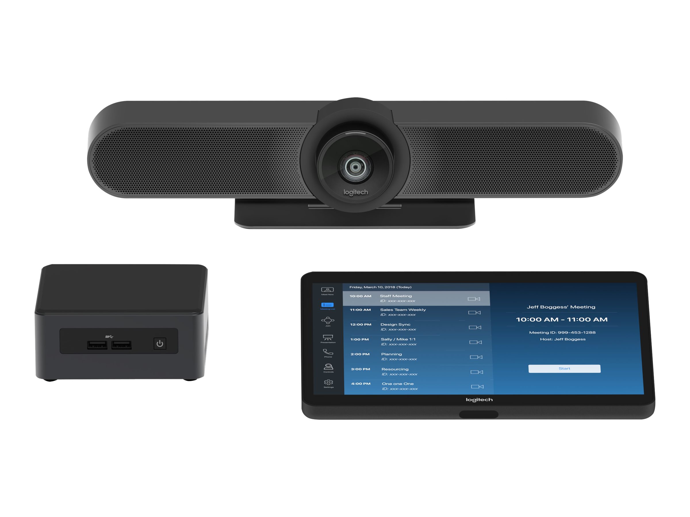 Logitech Tap for Zoom Small Rooms - Video conferencing kit - with Intel NUC - image 1 of 14