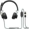 thumbnail image 1 of Logitech Zone Wired Noise Cancelling USB-C Headset with USB-A Adapter, Graphite, 1 of 12