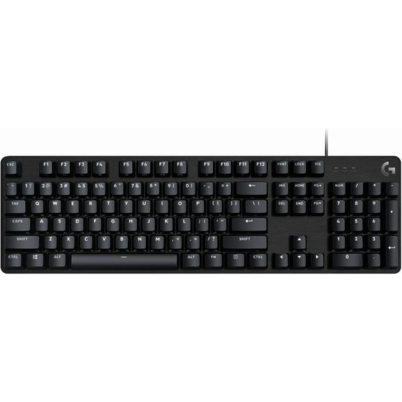 Logitech USB 2.0 G413 SE Full-Size Mechanical Gaming Keyboard - Backlit with Tactile Switches, Anti-Ghosting, Compatible Windows, macOS Black Aluminum