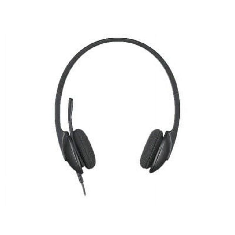 Logitech USB Headset H340, Internet Calls and Music, Black, Plug