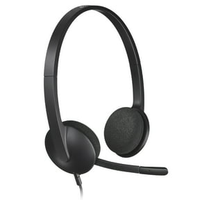 Logitech H340 USB Headset in Black for Internet Calls and Music - 981-000507