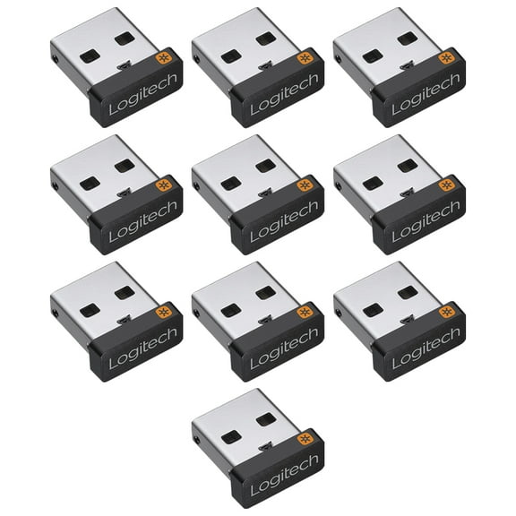 Logitech USB Unifying Receiver Dongle for Mouse & Keyboard 910-005235 (10 Pack)