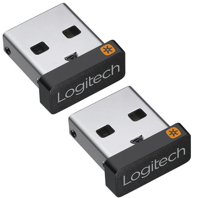 Logitech USB Unifying Receiver Dongle for Mouse & Keyboard 910-005235 (2 Pack)