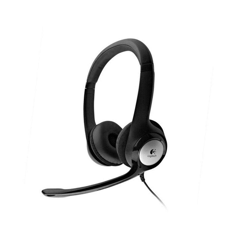  Logitech H390 Wired Headset, Stereo Headphones with  Noise-Cancelling Microphone, USB, In-Line Controls, PC/Mac/Laptop - Black :  Electronics