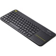 thumbnail image 1 of Logitech K400 Plus Wireless Touch TV Keyboard With Easy Media Control and Built-in Touchpad, HTPC Keyboard for PC-connected TV, Windows, Android, ChromeOS, Laptop, Tablet, 1 of 8