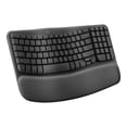 thumbnail image 1 of Logitech Wave Keys for Business, Wireless Ergonomic Keyboard with Cushioned Palm Rest, Secure Logi Bolt Technology, Bluetooth, Compatible with Windows/Mac/Chrome/Linux - Graphite, 1 of 7