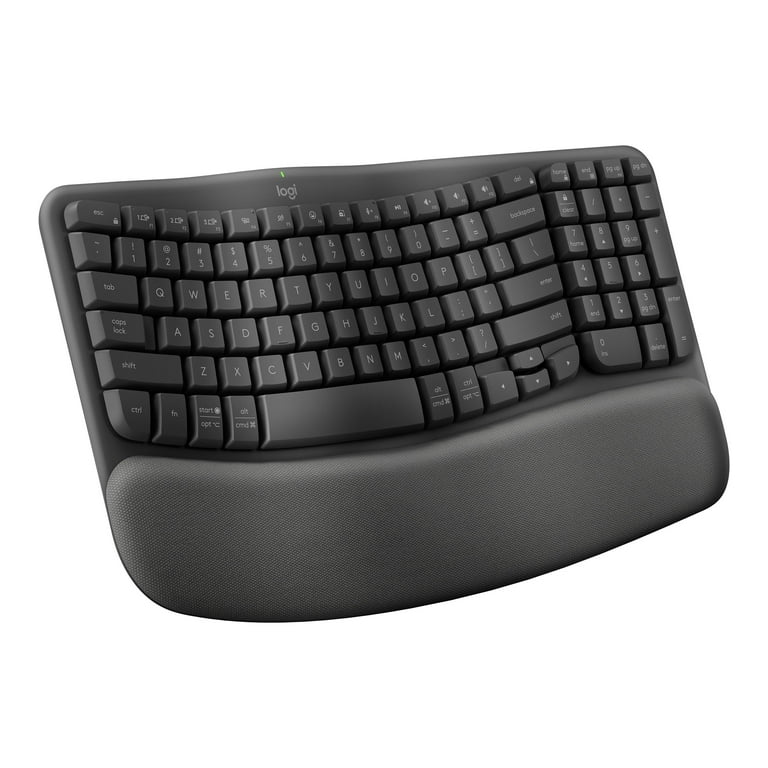 Logitech Wave Keys for Business, Wireless Ergonomic Keyboard with
