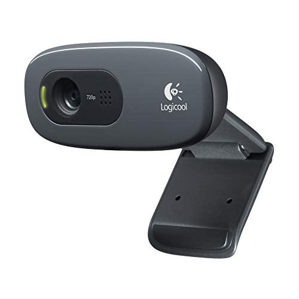 Logitech Webcam C270m Black HD 720P Webcam Streaming Small Simple Design  Headset Included