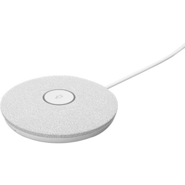 Logitech Rally Mic Pod for Rally, Rally Bar, and Rally Bar Mini, White - 9.60 ft - 90 Hz to 16 kHz -27 dB - Omni-directional - USB