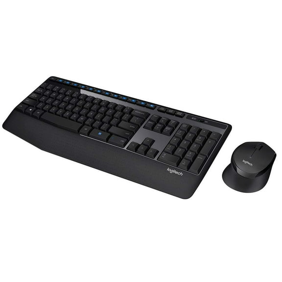 Logitech Wireless Combo MK345 - Keyboard and mouse set - wireless - 2.4 GHz - Spanish QWERTY - black