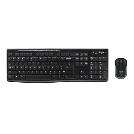 Logitech Wireless Keyboard and Mouse Combo for Windows, 2.4 GHz Wireless, 8 Multimedia and Shortcut Keys, Walmart Exclusive
