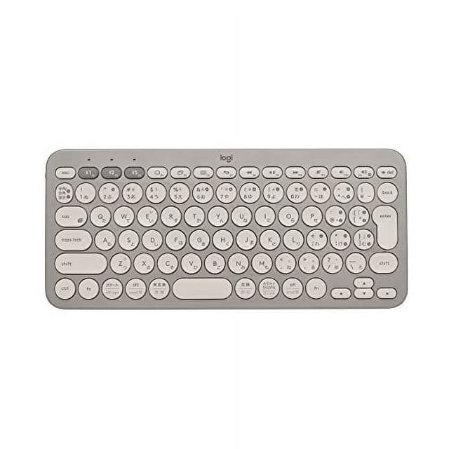 Logitech Wireless Keyboard Wireless Thin Small K380GY Greige Bluetooth ...