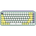 thumbnail image 1 of Logitech Pop Keys keyboard RF Wireless + Bluetooth Mint color, Violet, White, Yellow, 1 of 11