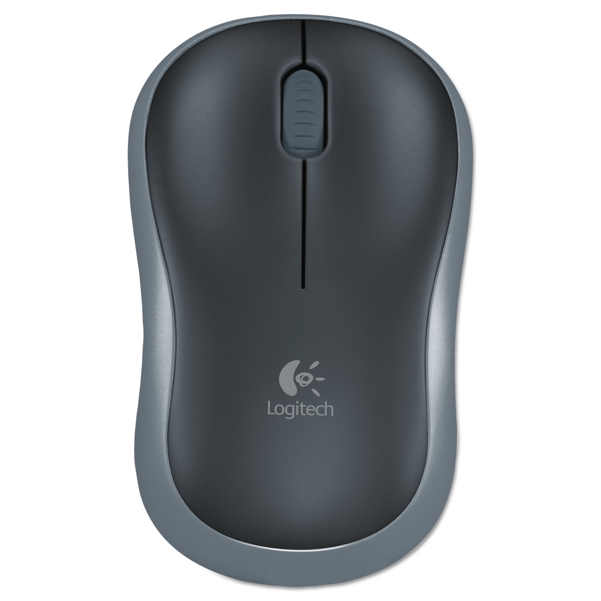 Logitech M185 Ergonomic Wireless Mouse with USB Receiver for Laptop ...