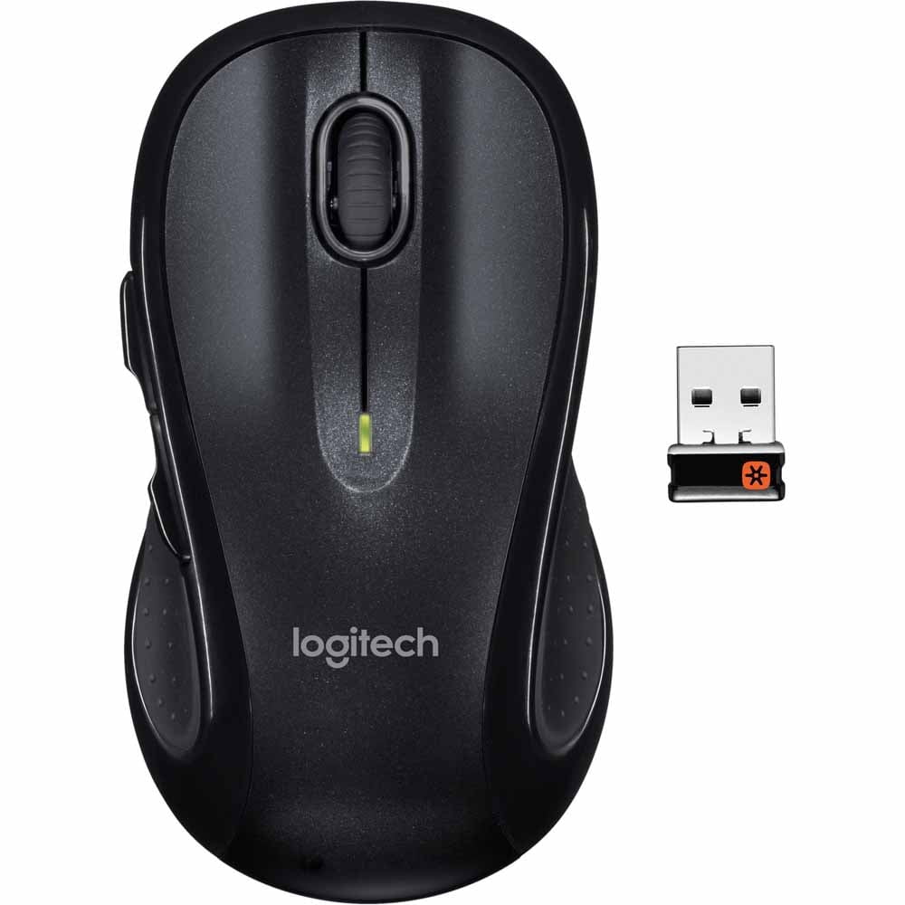 Logitech Full-Size Ergonomic Cordless Mouse M510 with Laser