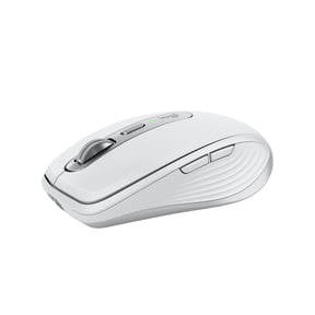 Logitech MX Anywhere 3S Compact Wireless Mouse, Fast Scrolling, 8K DPI Any-Surface Tracking, Quiet Clicks, Programmable Buttons, USB C, Bluetooth, Pale Gray