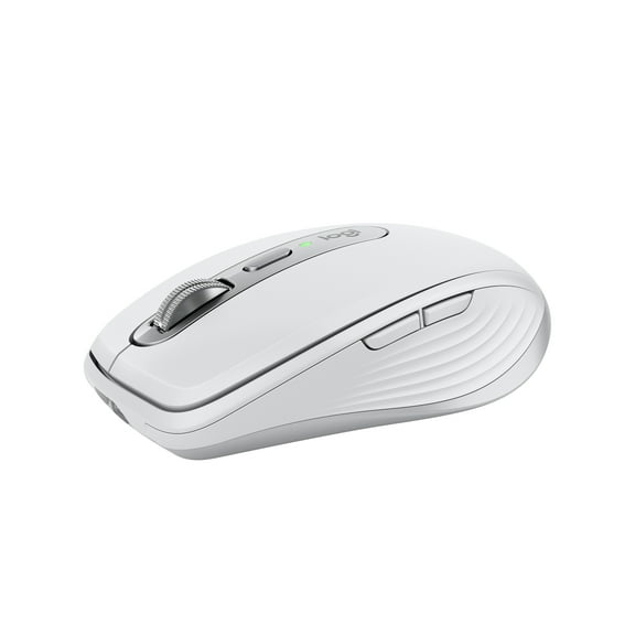 Logitech MX Anywhere 3S Compact Wireless Mouse, Fast Scrolling, 8K DPI Any-Surface Tracking, Quiet Clicks, Programmable Buttons, USB C, Bluetooth, Pale Gray