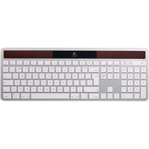menneskemængde ~ side undersøgelse Logitech K750 Wireless Solar Keyboard - Silver - Walmart.com