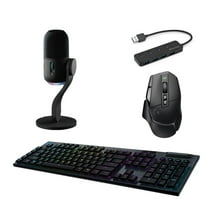 Logitech Yeti GX RGB LIGHTSYNC-Powered Microphone with Keyboard Gaming Bundle