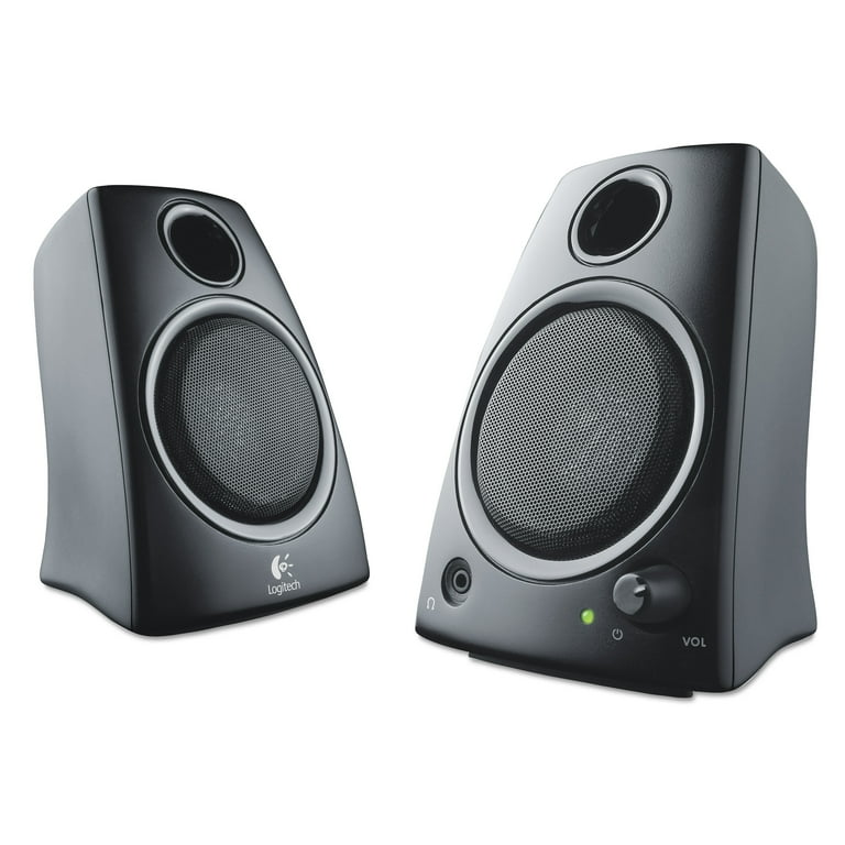 Logitech Z130 Compact 2.0 Stereo Speakers, 3.5mm Jack, Black