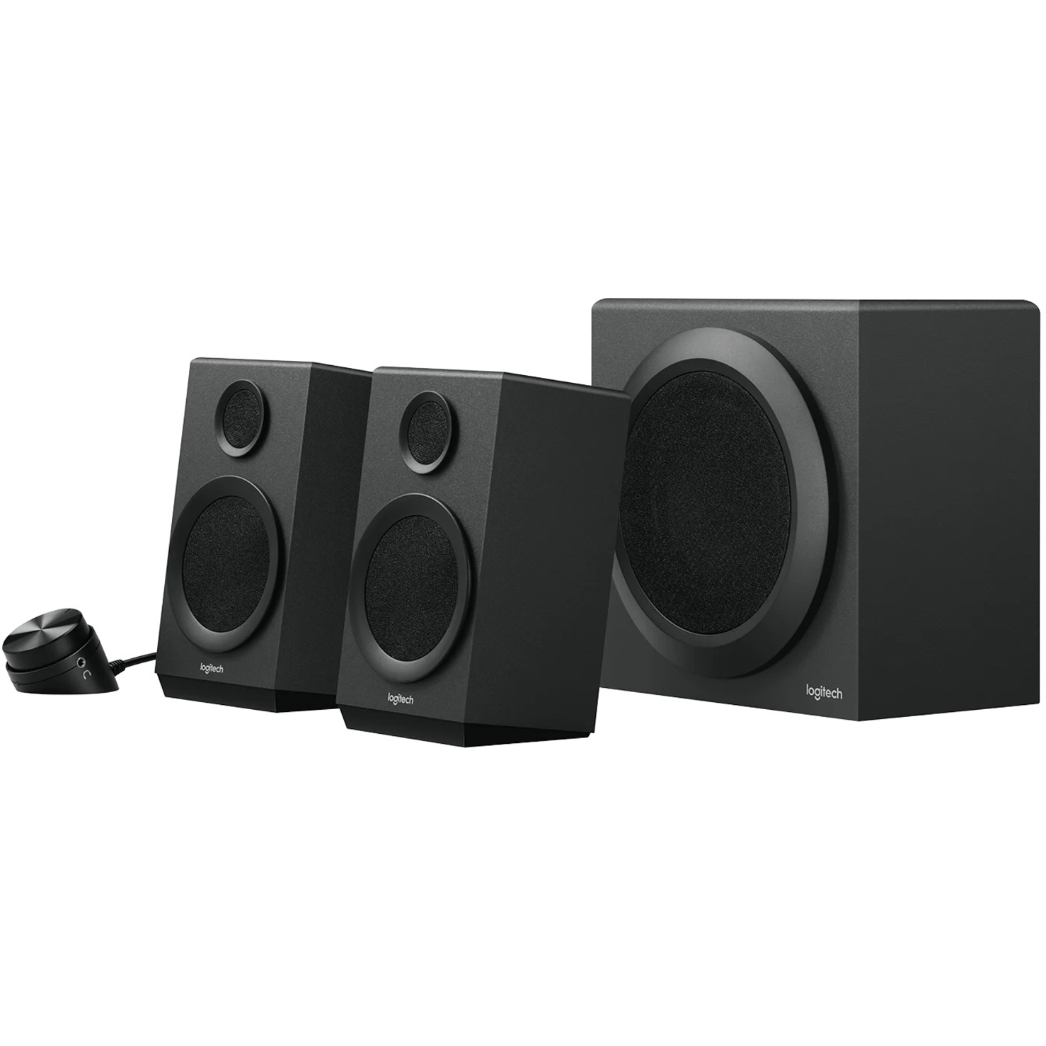Logitech Z333 2.1 Speaker System, 40 W RMS, Black - image 1 of 6